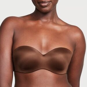 Victoria's Secret Body By Victoria Brown Lined Strapless Bra